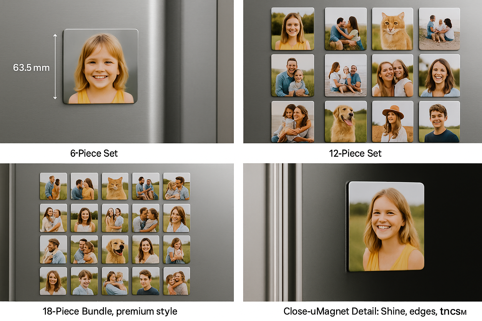 Custom Photo Magnets – 9 Piece Set - Image 5