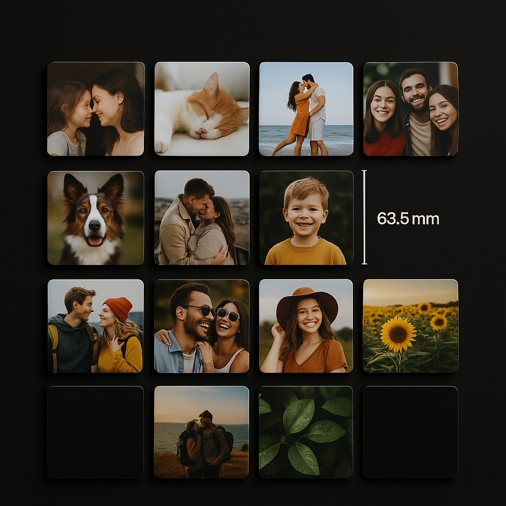 Custom Photo Magnets – 9 Piece Set - Image 7